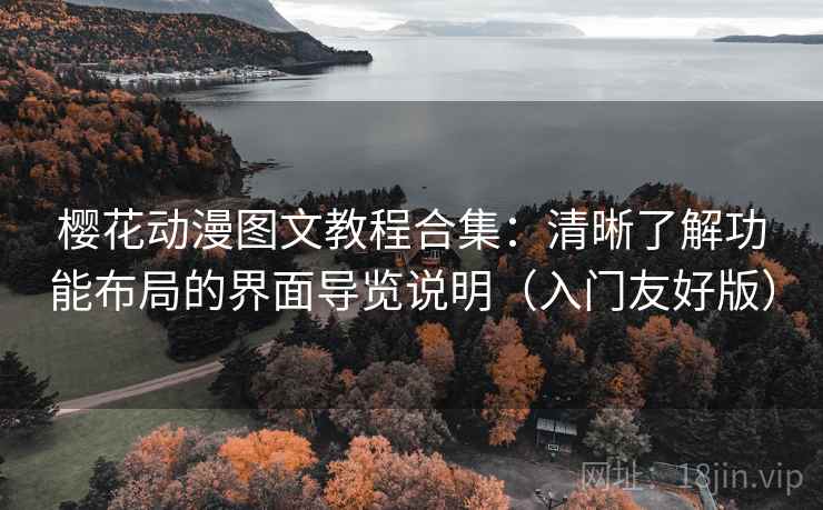 樱花动漫图文教程合集:清晰了解功能布局的界面导览说明(入门友好版) 樱花动漫图文教程合集:清晰了解功能布局的界面导览说明(入门友好版)