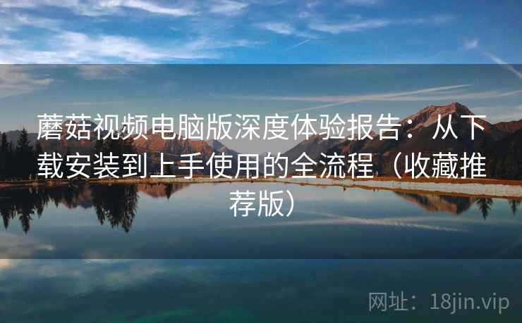 蘑菇视频电脑版深度体验报告：从下载安装到上手使用的全流程（收藏推荐版）