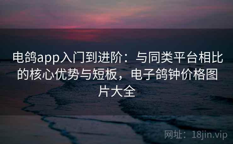 电鸽app入门到进阶：与同类平台相比的核心优势与短板，电子鸽钟价格图片大全