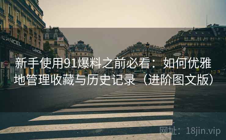新手使用91爆料之前必看：如何优雅地管理收藏与历史记录（进阶图文版）