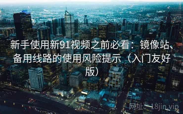 新手使用新91视频之前必看：镜像站、备用线路的使用风险提示（入门友好版）