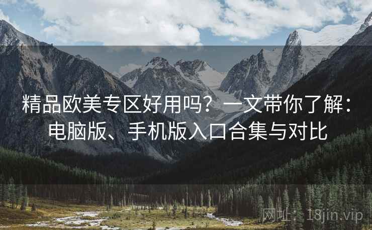 精品欧美专区好用吗？一文带你了解：电脑版、手机版入口合集与对比