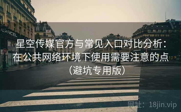 星空传媒官方与常见入口对比分析：在公共网络环境下使用需要注意的点（避坑专用版）