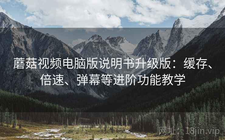 蘑菇视频电脑版说明书升级版：缓存、倍速、弹幕等进阶功能教学